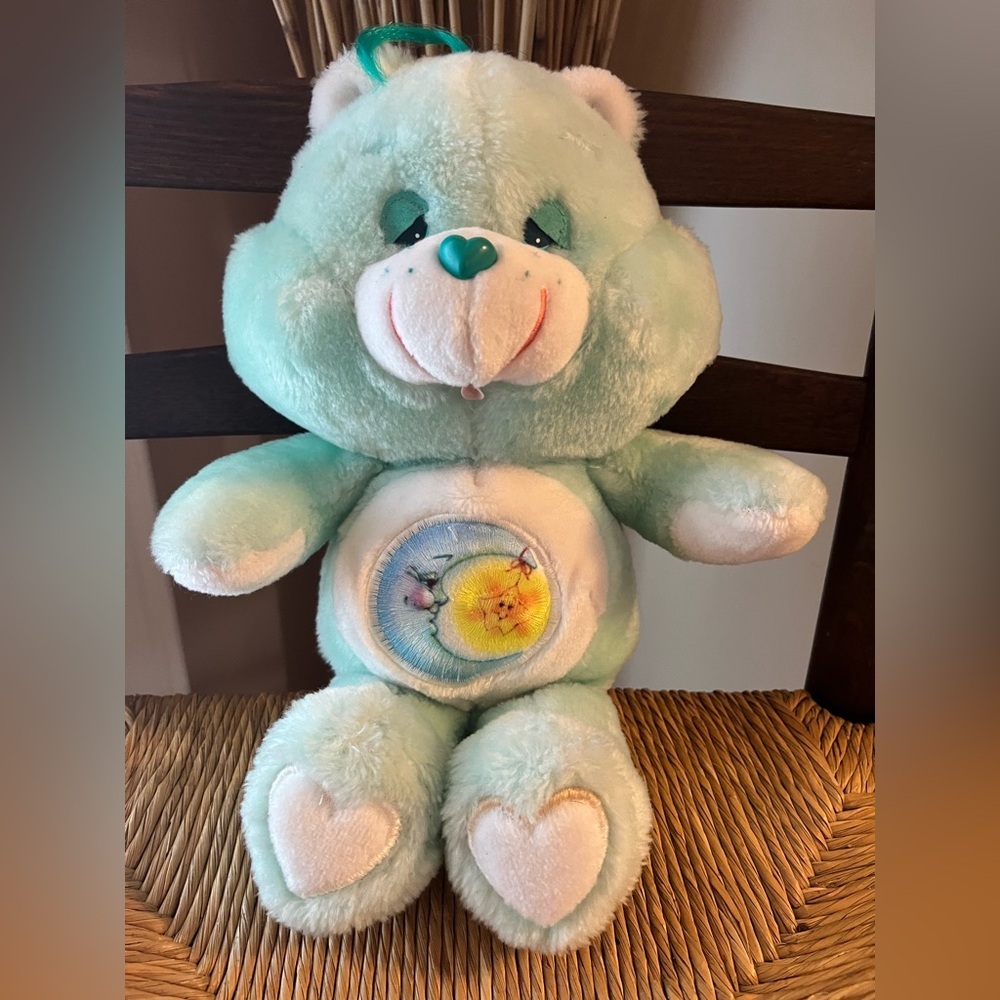 Rare! Vintage 13” Bedtime Care Bear Thread Color Error Kenner 1983 Collectible